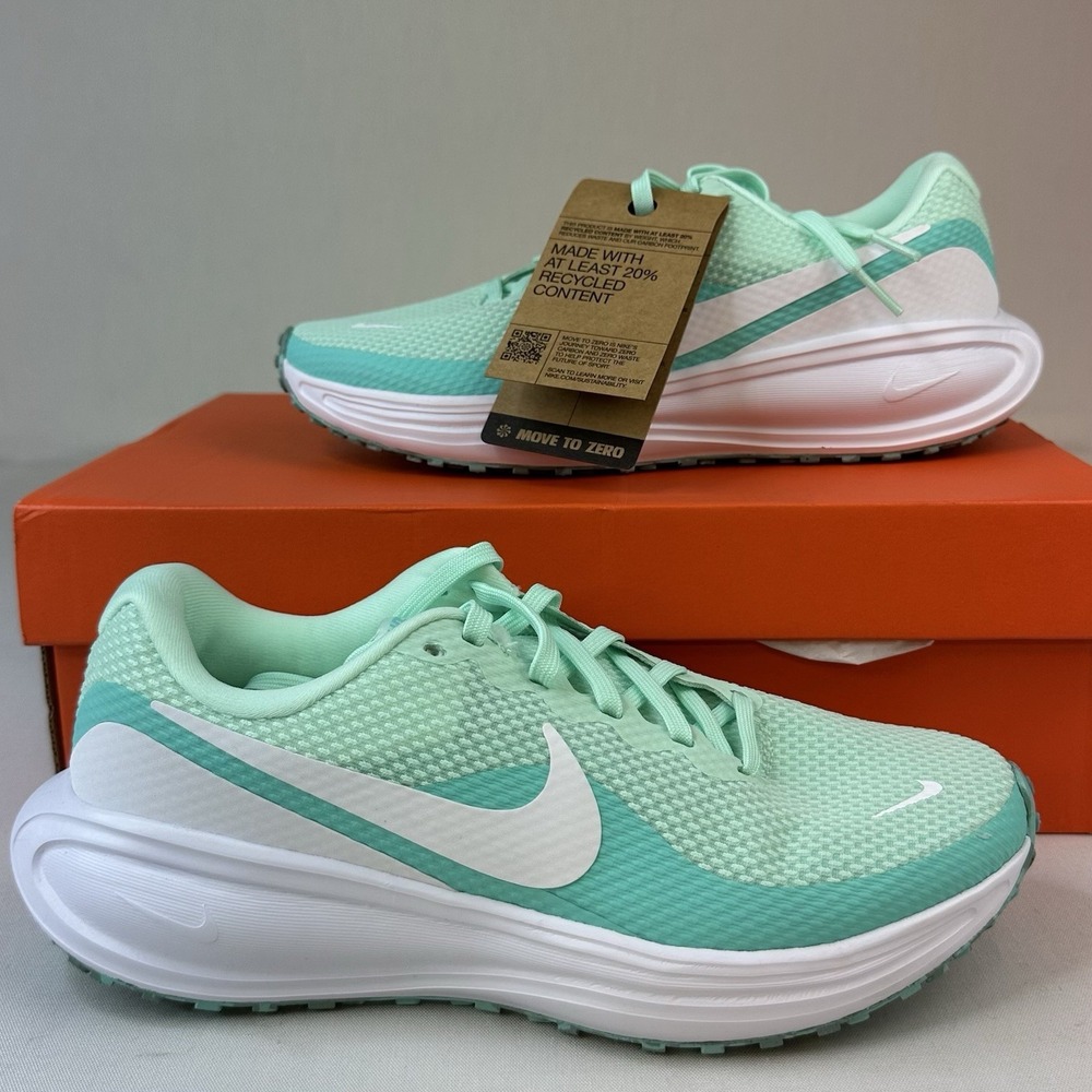 Nike Revolution 8 Mint Foam Bleached Turquoise White Cannon Women's Sz 7